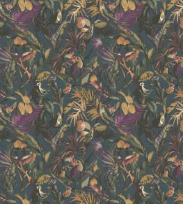 Sumatra Wallpaper by Arley House Peacock Blue