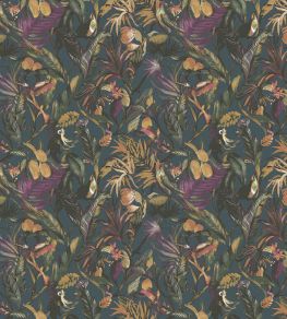 Sumatra Wallpaper by Arley House Peacock Blue