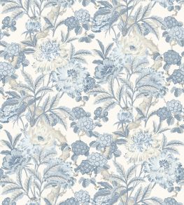Summer Peony Wallpaper by GP & J Baker Blue