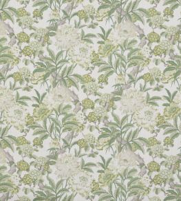 Summer Peony Fabric by GP & J Baker Green