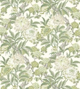 Summer Peony Wallpaper by GP & J Baker Green