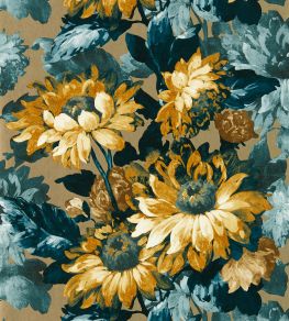 Sunforest Wallpaper by Clarke & Clarke Gilver/Denim