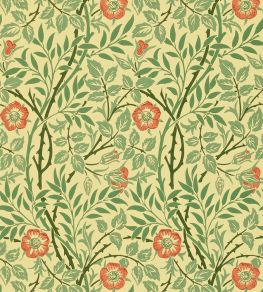 Sweet Briar Wallpaper by Morris & Co Green/Blue/Rust