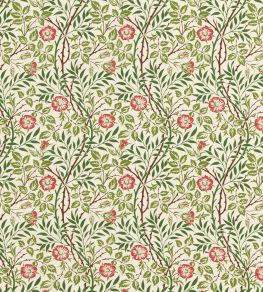 Sweet Briar Fabric by Morris & Co Boughs/Rose