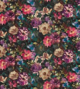 Tahiti Fabric by Clarke & Clarke Amethyst/Emerald