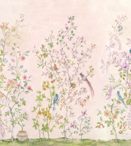 Tea Garden Mural by Coordonne Pink