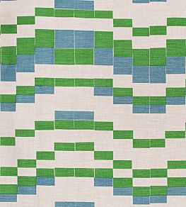 Temple Fabric by Christopher Farr Cloth Green