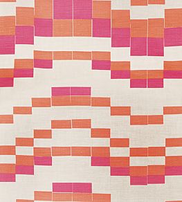 Temple Fabric by Christopher Farr Cloth Hot Pink