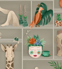 The Cabinet Wallpaper by Brand McKenzie Jade & Amber