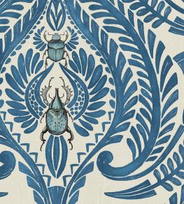 The Great Damask Wallpaper by Brand McKenzie Azure Blue