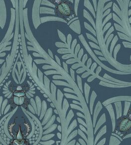 The Great Damask Wallpaper by Brand McKenzie Teal