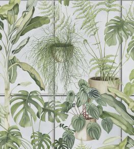 The Green House Wallpaper by Brand McKenzie Sky Blue