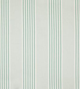 The Hudson Stripe Fabric by Christopher Farr Cloth Aqua