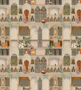 The Kasbah Wallpaper by MINDTHEGAP Taupe/Green