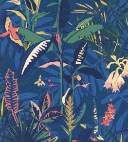 The Tropics Wallpaper by Brand McKenzie Deep Blue