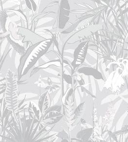The Tropics Wallpaper by Brand McKenzie Stone Grey