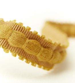 Thornborough Bobble Braid Trim by Sanderson Mustard