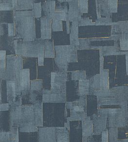 Cubist Wallpaper by Threads Indigo