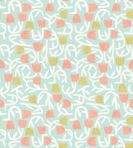 Tiny Tulip Wallpaper by Ohpopsi Duckegg Mix