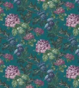 Tobermory Fabric by Arley House Teal