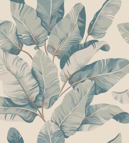 Tom Wallpaper by Sandberg Misty Blue
