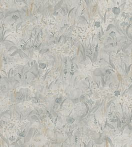 Tove Wallpaper by Sandberg Misty Blue