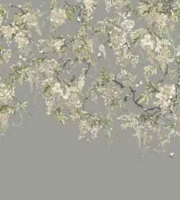 Trailing Wisteria Mural by Ohpopsi Linen & Stone