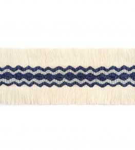 Trapeze Border Trim by Christopher Farr Cloth Dark Indigo