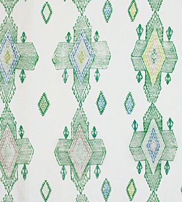 Travelling Light Fabric by Christopher Farr Cloth Green