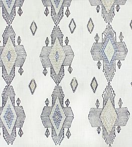 Travelling Light Fabric by Christopher Farr Cloth Indigo