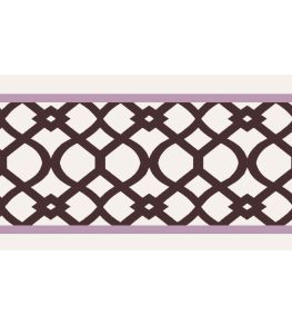 Trellis Border 8cm Wallpaper by Parker & Jules Conker