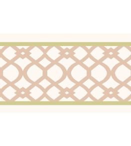 Trellis Border 8cm Wallpaper by Parker & Jules Coral Moss