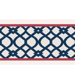 Trellis Border 8cm Wallpaper by Parker & Jules Midnight