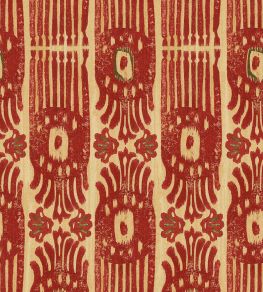 Tribal Ikat Wallpaper by MINDTHEGAP Lava Red