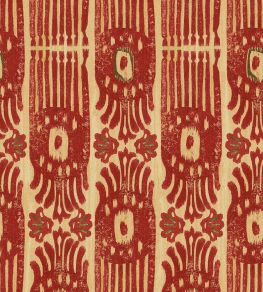 Tribal Ikat Wallpaper by MINDTHEGAP Lava Red