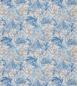 Trumpet Flowers Cotton Fabric by GP & J Baker Blues
