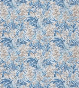 Trumpet Flowers Cotton Fabric by GP & J Baker Blues