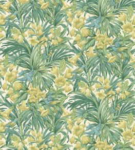 Trumpet Flowers Wallpaper by GP & J Baker Emerald