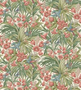 Trumpet Flowers Wallpaper by GP & J Baker Red/Green