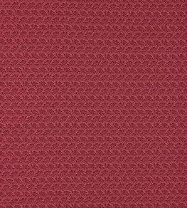 Tudor Damask Fabric by Zoffany Crimson