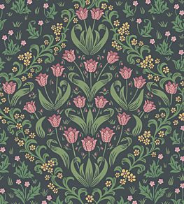 Tudor Garden Wallpaper by Cole & Son Plum Olive