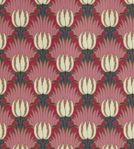 Tulip & Bird Wallpaper by Morris & Co Amaranth & Blush