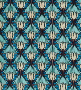 Tulip & Bird Fabric by Morris & Co Opal & Sea Foam