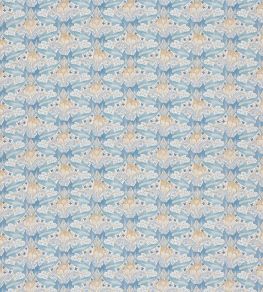Tulip & Jasmine Cotton Fabric by GP & J Baker Blue
