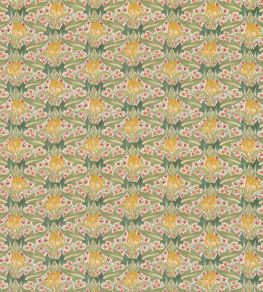 Tulip & Jasmine Fabric by GP & J Baker Red/Green