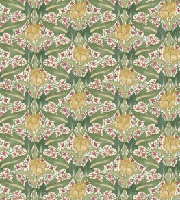 Tulip & Jasmine Wallpaper by GP & J Baker Red/Green