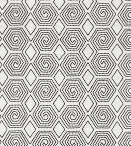 Turkish Maze Fabric by Vanderhurd Black/Cream