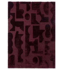 Twinset Mural Rug by Brink & Campman Burgundy