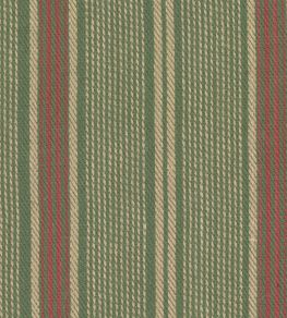 Tyrolean Stripes Fabric by MINDTHEGAP Green/Red/Taupe