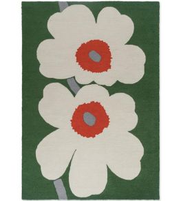 Unikko 60th Anniversary Outdoor Rug by Brink & Campman Green